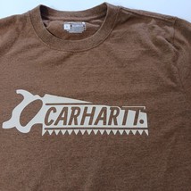 Carhartt 105181 B00 Relaxed Fit Mens Saw Print Graphic Wulnut Heather T-Shirt L image 4