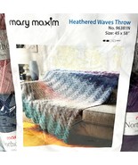 Mary Maxim Heathered Waves Throw Kit - Northern Heathers Yarn + Pattern ... - $79.92 CAD