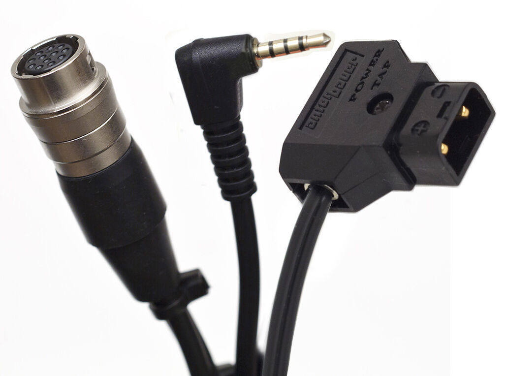 2/3 B4 lens Y-cable VRT Zoom Power Anton Bauer D-TAP 12 Pin Hirose Cable GH3 GH4 - £38.16 GBP