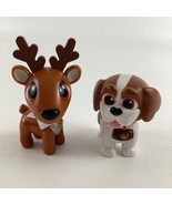 Elf On The Shelf Pets Baxter St Bernard Puppy Dog Reindeer Mini PVC 2&quot; F... - $20.24 CAD