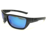 Costa Sunglasses Whitetip 053 06S9056-1158 Black with Blue Mirrored Lenses - $163.41