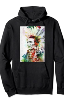 Cowgirl Kim War Chief Graphic Hoodie Pullover - £39.29 GBP