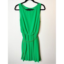 Lauren Ralph Lauren Womens Green Pleated Sleeveless Dress Size 12 Chain ... - £34.26 GBP