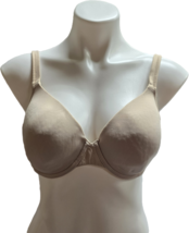 Vanity Fair Bra 36D Underwire Adjustable Straps Satin Lined Cups Beige 7... - $12.86