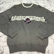 Men&#39;s Pelle Pelle Grey White Crewneck Sweater - $125.00