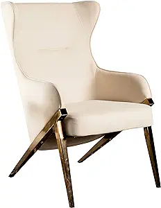 Coaster Home Furnishings Upholstered Cream and Bronze Accent Chair, 903052 - £671.42 GBP