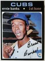 1971 Topps #525 Ernie Banks Reprint - MINT - Chicago Cubs - £1.58 GBP