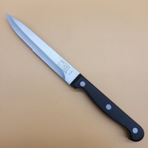 Chicago Cutlery Utility Steak Knife 4.5&quot; Blade 5H15D Black Handle 3 Rivets - $10.96