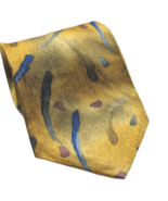 Cocktail Colors Blue Gold Abstract Geometric Novelty Silk Necktie - €12,47 EUR