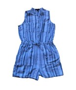 Kelly Renee Blue &amp; White Striped Womans Romper shorts - $15.20