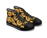 Floral Sneakers, Converse, Converse High Tops, Black Converse, Converse Shoes - $71.00