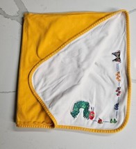 Carter’s Baby Very Hungry Caterpillar Blanket White w/Yellow Striped Back  - £22.88 GBP