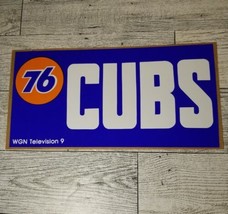 Vintage Unocal 76 WGN CHICAGO CUBS Sticker Decal Bumper Sticker Unused RARE - £10.59 GBP