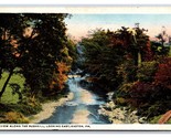 Bushkill River Looking East Easton PA Pennsylvania 1929 WB Postcard T1 - $4.42