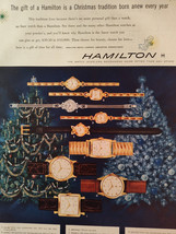 1956 Esquire Original Art Ad Advertisements HAMILTON Watches I W HARPER Whiskey - £8.46 GBP