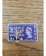 Great Britain Stamp Queen Elizabeth II Post Office Savings Bank 3d Used - $6.99