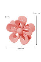 Light Pink Sweet Hollowed Flower Shape Claw Clip - $52.86 MXN