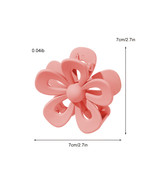Light Pink Sweet Hollowed Flower Shape Claw Clip - $2.82
