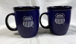 2 Union Pacific Railroad Crew Management Services Ceramic Mugs 10 oz Tra... - $32.62