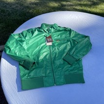 NWT Vtg Regal Wear Bright Green Jacket Solid Pockets Full Zip Large Smal... - £23.67 GBP