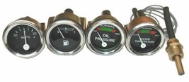Massey Ferguson Gauge Set- Oil Pr(Male), Temp, Fuel, Ammeter MF 35,50,65,135,150 - £34.10 GBP