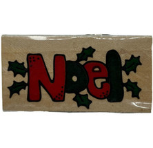Christmas Noel Holly Rubber Stamp Trena Hegdahl Westwater Enterprises 1998 New - $8.77