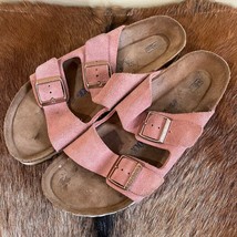 Birkenstock Arizona Soft Footbed Pink Clay Suede Sandal Size 42 US 11 - £48.55 GBP