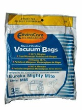 3 Eureka Allergy Mighty Mite Vacuum Style MM Bags, Canister Limited, Sanitaire V - $7.35