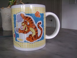 Disney Tigger Coffee Mug Winnie the Pooh Animation Cartoon Patchwork Qui... - $33.63