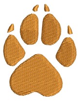 Dog Paw Print Machine Embroidery Design - $51.64 MXN