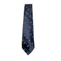 Vintage Wembley The Original Leatherback Satins Mens Tie Blue Diamond Polyester - £17.01 GBP