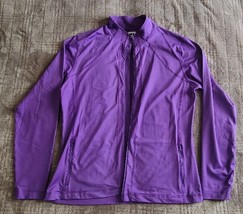 FootJoy FJ Full Zip Jacket Purple Women’s Large Athletic Fitted - £7.78 GBP