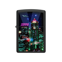 Zippo Cyber City Windproof Lighter (Matte Black) - $70.05