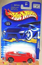 2002 Hot Wheels Mainline/Collector #124 MONOPOSTO Red w/3Spokes-Variant Malaysia - £5.64 GBP