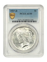 1927-D $1 PCGS AU55 - $188.42