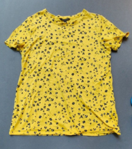 Banana Republic Mustard Yellow Daisy Supima Cotton T-Shirt M - $23.74
