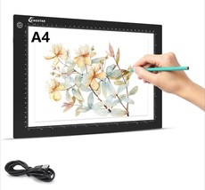 A4 Light Box 3 Brightness Adjustable Portable LED Drawing Sketch Diamond Paintin - £18.60 GBP