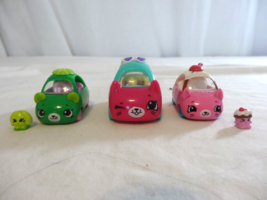 Shopkins Cutie Cars Diecast Cars Lot of 3 Sunny Sedan Choc Cherry Jelly Joyride - £16.37 GBP