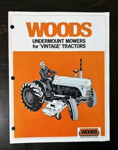 Vintage Woods Undermount Mowers Tractor Dealership Brochure - $6.64