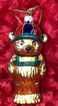 Hallmark Keepsake 2000 Backpack Bear Crayola Blown Glass Gold Teddy Bear... - $11.29