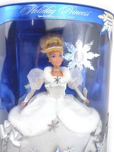 Vintage Mattel Walt Disney&#39;s CINDERELLA Holiday Princess 1996 #16090 NRFB - £23.27 GBP