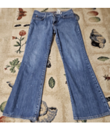 Eddie Bauer Jeans Women&#39;s size 8R Modern Bootcut Stretch Denim Embroider... - $8.79