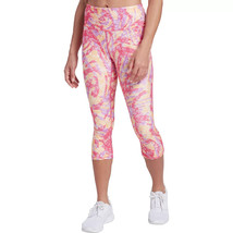 New NWT DSG Momentum Crop Leggings S Womens Abstract Zebra Tangerine Pink Orange - £43.42 GBP