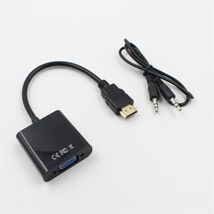 1080P HDMI to VGA Adapter Converter Cable + USB Power 3.5mm Audio Cable ... - $3.58