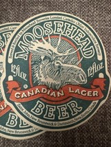 Vintage Morehead Canadian Lager Beer Coasters Set Of 110 - £37.11 GBP