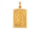 Our lady of guadalupe Unisex Charm 14kt Yellow Gold 311795 - £71.36 GBP