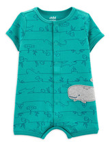 Child of Mine Baby Boys Whale One Piece Romper Size 0-3 Months - £15.65 GBP