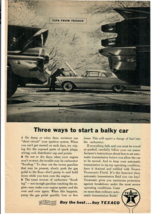 1959 Texaco Vintage Print Ad Tips From Texaco Three Ways To Start A Balk... - $14.45