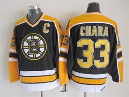 Bruins #33 Zdeno Chara Jersey Old Style Uniform Black - £38.55 GBP