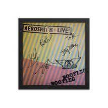 Aerosmith 1978 Live Bootleg signed album Cover Reprint - £58.57 GBP
